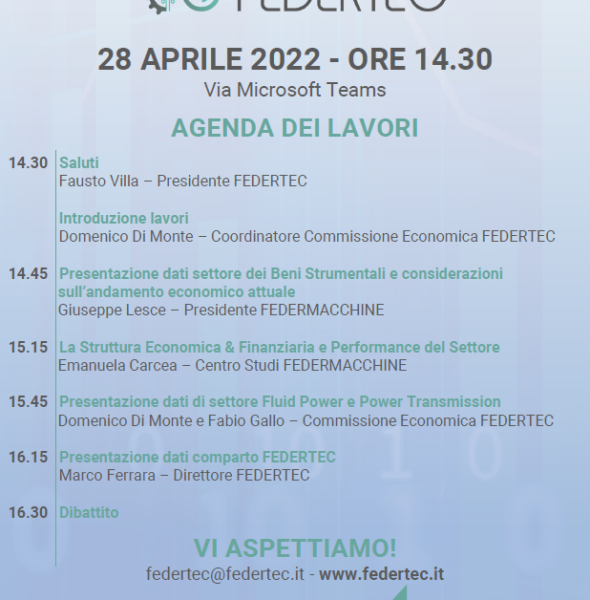 Giornata Economica FEDERTEC &#8211; 28 aprile 2022