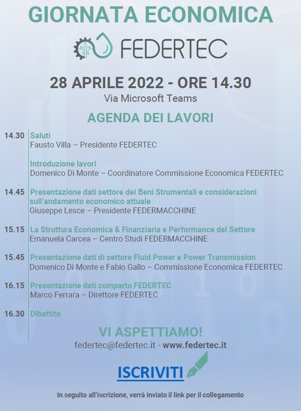 Giornata Economica FEDERTEC – 28 aprile 2022