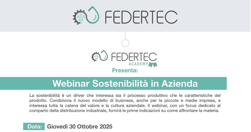 WEBINAR SOSTENIBILITA’ IN AZIENDA – 30 OTTOBRE 2025