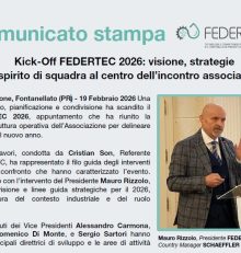 KICK-OFF MEETING FEDERTEC 2026 – COMUNICATO STAMPA