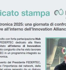 FEDERTEC Hub Meccatronica e IAF – Comunicati stampa