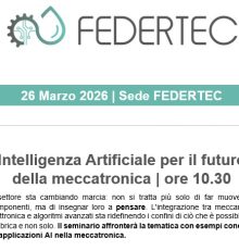 Intelligenza Artificiale per il futuro della meccatronica – 26 marzo 2026